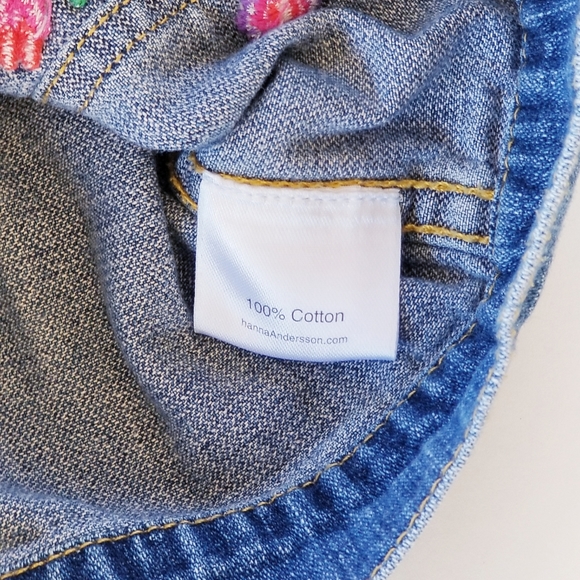 Hanna Andersson Jean Jacket Girls Size 2T - Picture 6 of 8